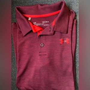 Lot of 6 Under Armour Boys Polo Shirts. All Size Large.